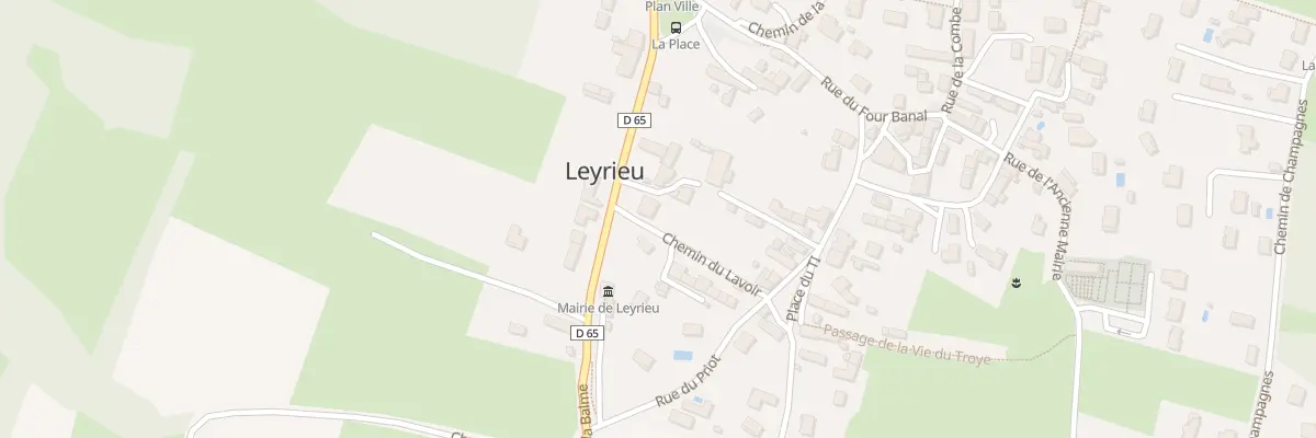 Plan du 15 Che du Lavoir à Leyrieu