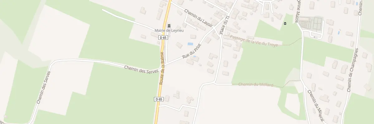 Plan du 55 Rue de Priot à Leyrieu