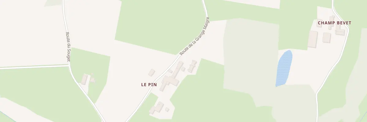 Plan du 1597 Rte de la Grange Maigre à Beaupont