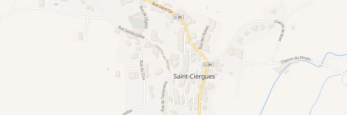 Plan du 1 Che du Berger à Saint-Ciergues