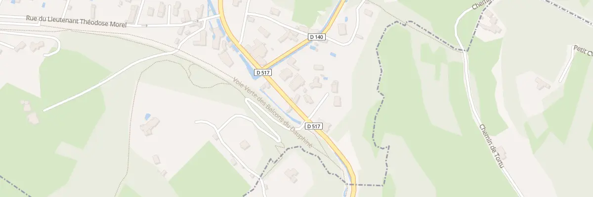 Plan du 57 Fg des Moulins à Crémieu