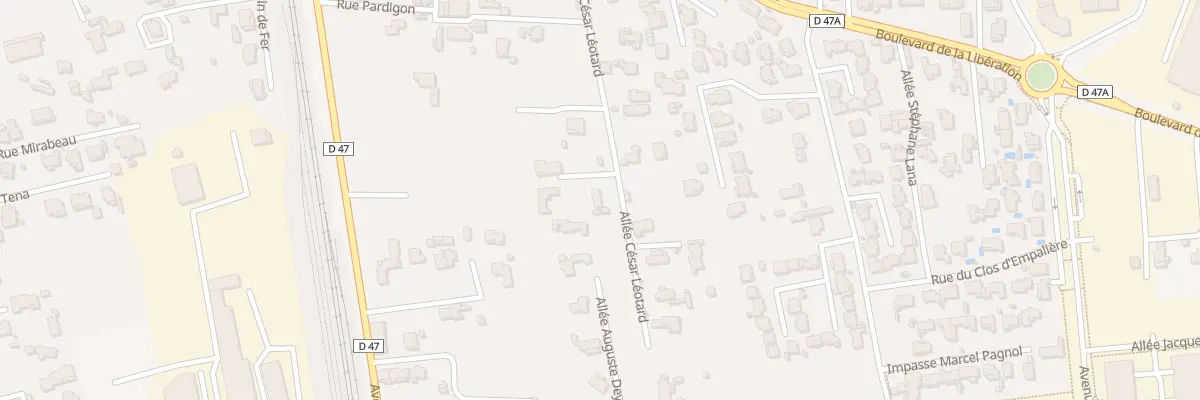 Plan du 262 All Cesar Léotard à Saint-Victoret