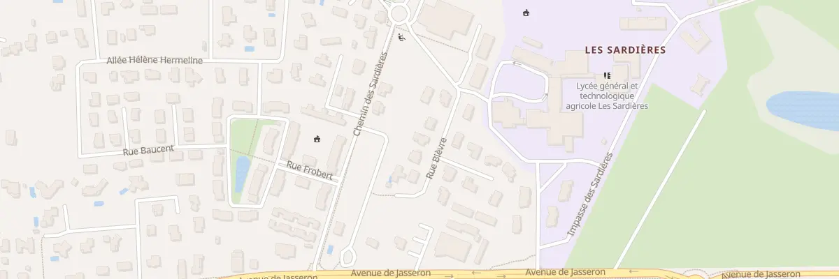 Plan du 170 Rue Bièvre à Bourg-en-Bresse