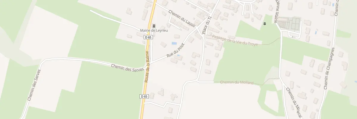Plan du 70 Rue de Priot à Leyrieu