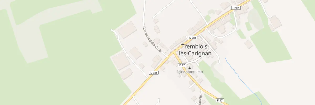 Plan du 35 Rue de la Belle Croix à Tremblois-lès-Carignan