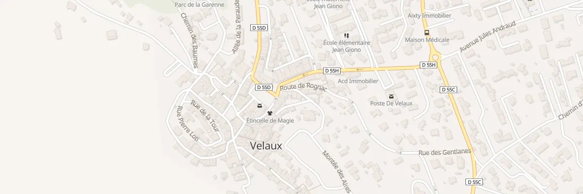 Plan du 1 Mte de la Palun à Velaux