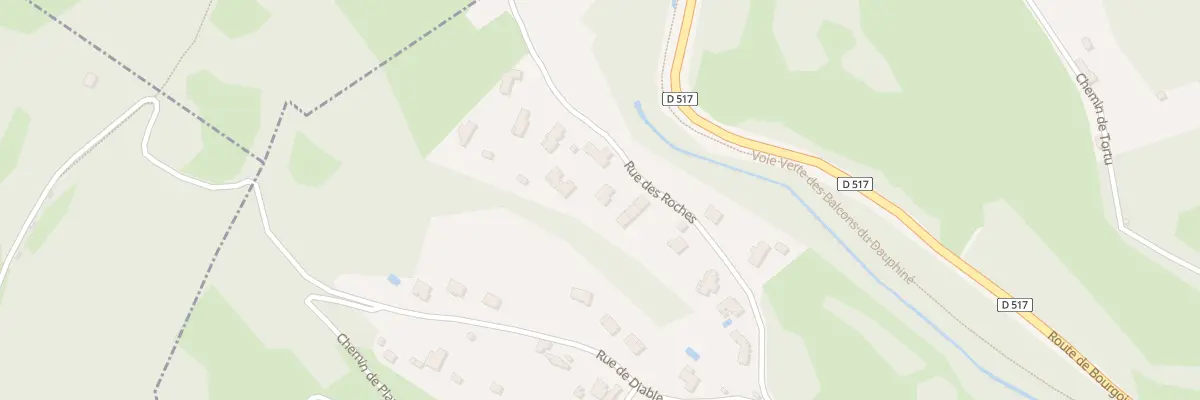 Plan du 233 Rue des Roches à Dizimieu