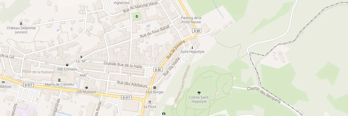 Plan du 14 Rue Juiverie à Crémieu