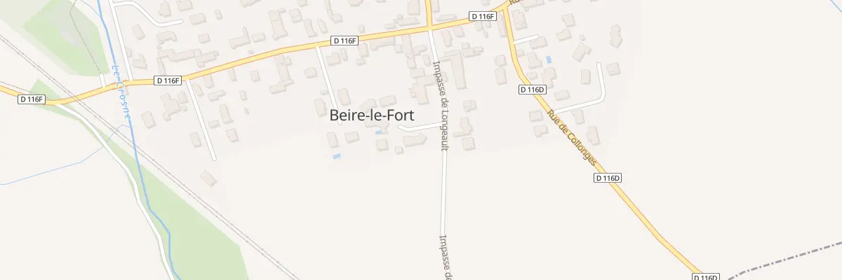 Plan du 8 Imp de Longeault à Beire-le-Fort
