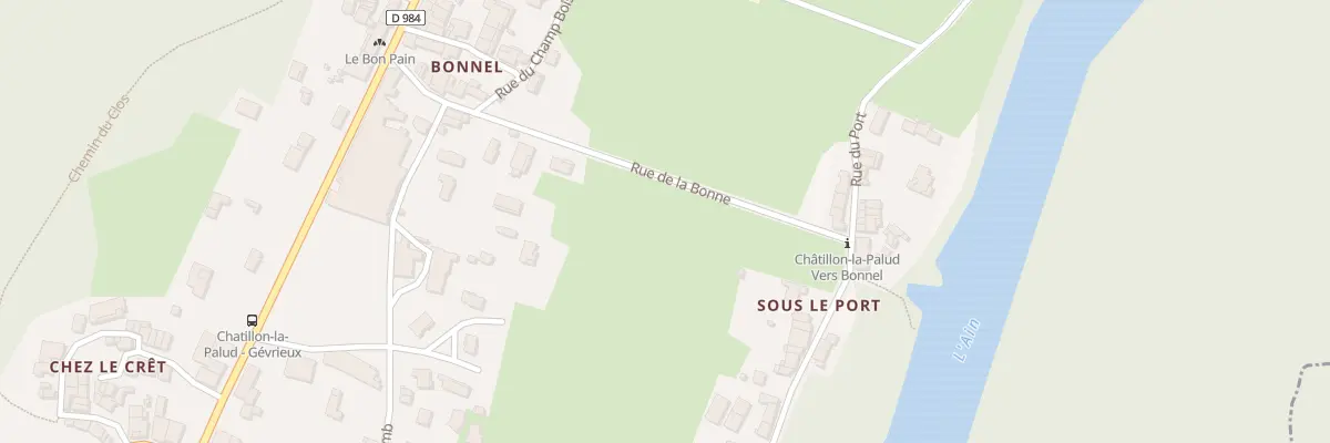 Plan du 218 Rue de la Bonne à Châtillon-la-Palud