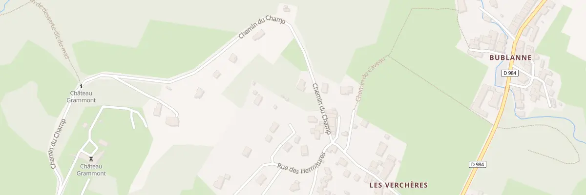 Plan du 734 Chem du Champ à Châtillon-la-Palud