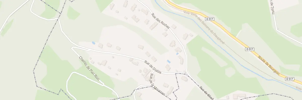 Plan du 206 Rue du Diable à Dizimieu