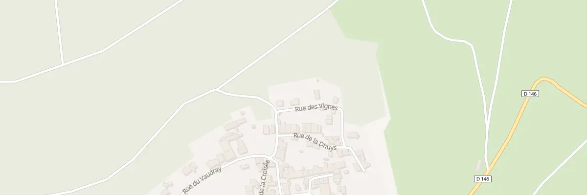 Plan du 12 Rue des Vignes à Poulangy