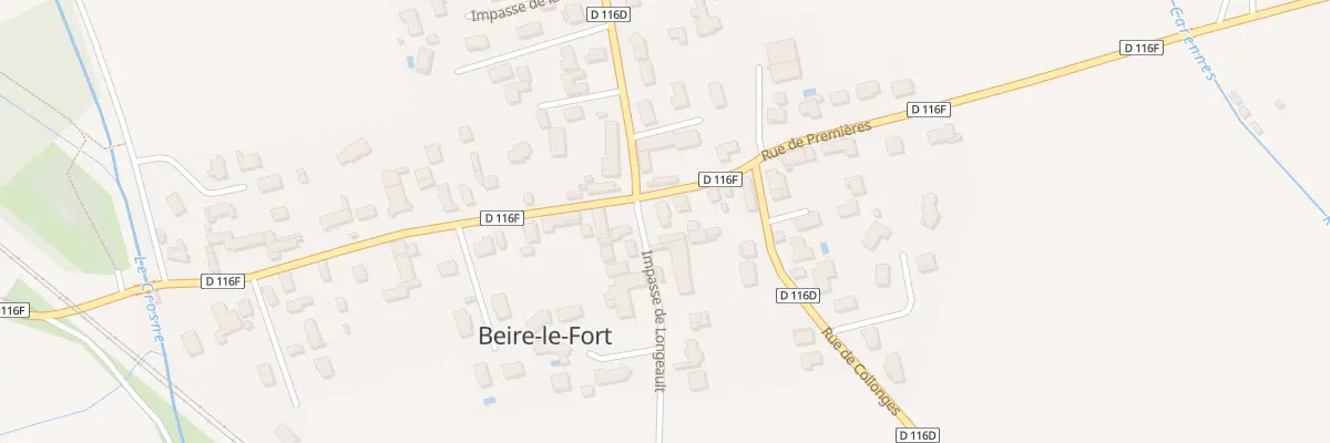Plan du 1 Imp de Longeault à Beire-le-Fort