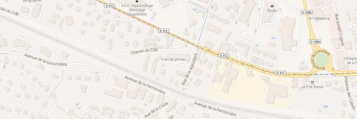 Plan du 112 Rte de Lyon à Domarin