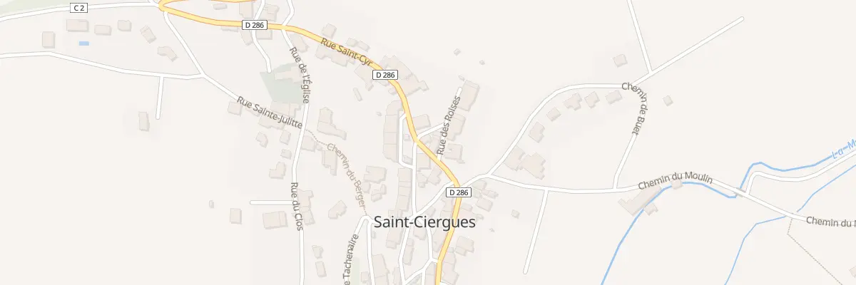 Plan du 2 Rue des Roises à Saint-Ciergues