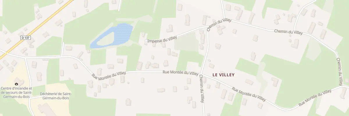 Plan du 3 Imp du Villey à Saint-Germain-du-Bois