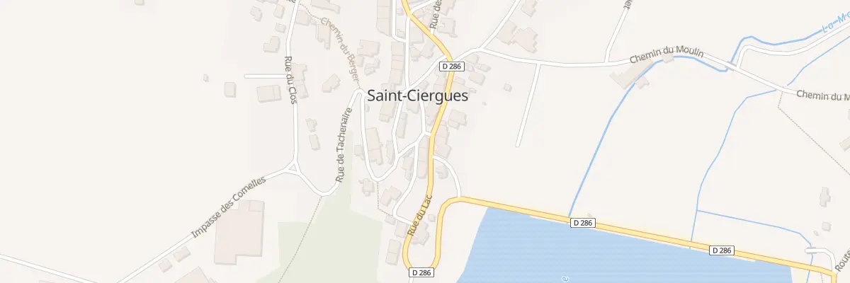 Plan du 1 Rue de la Grande Fontaine à Saint-Ciergues