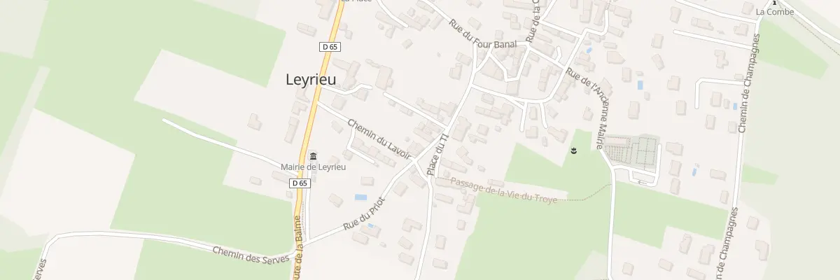 Plan du 5049 Rue de Priot à Leyrieu