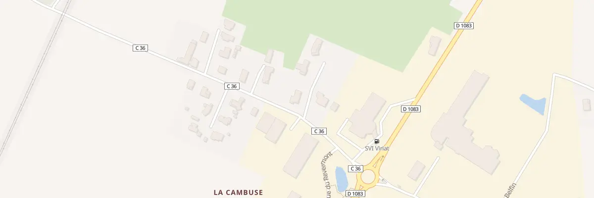 Plan du 1489 Che de la Cambuse à Viriat