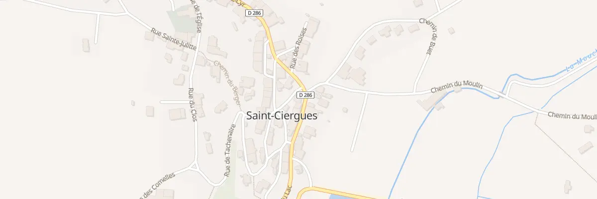 Plan du 2 Rue du Lac à Saint-Ciergues