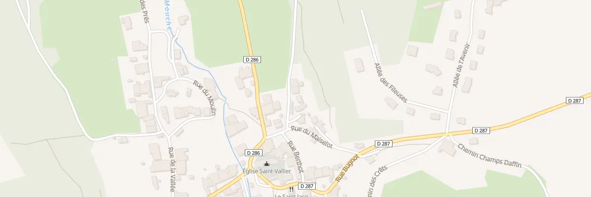 Plan du 2 All Roche de Feu à Noidant-le-Rocheux