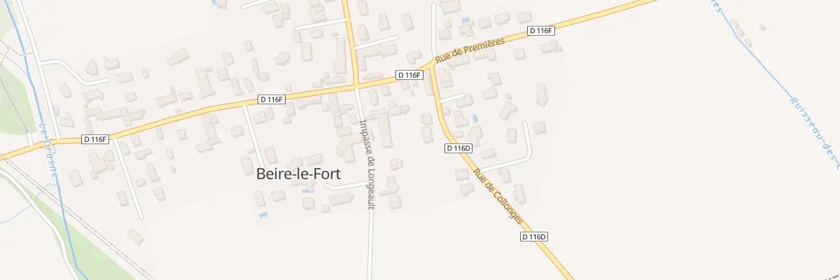 Plan du 2B Rue de Collonges à Beire-le-Fort