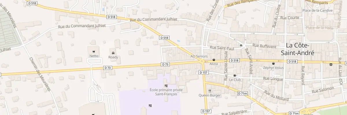 Plan du 5536 La Pisserotte à La Côte-Saint-André