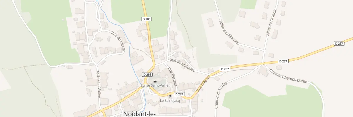 Plan du 5 Rue du Maiselot à Noidant-le-Rocheux