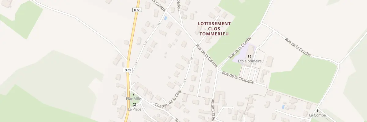 Plan du 135 Che de la Cote à Leyrieu