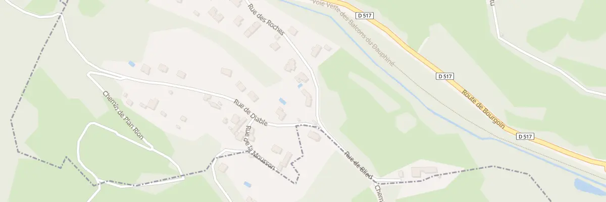Plan du 71 Rue des Roches à Dizimieu