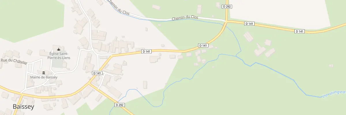 Plan du 11 Rue du Preslot à Baissey
