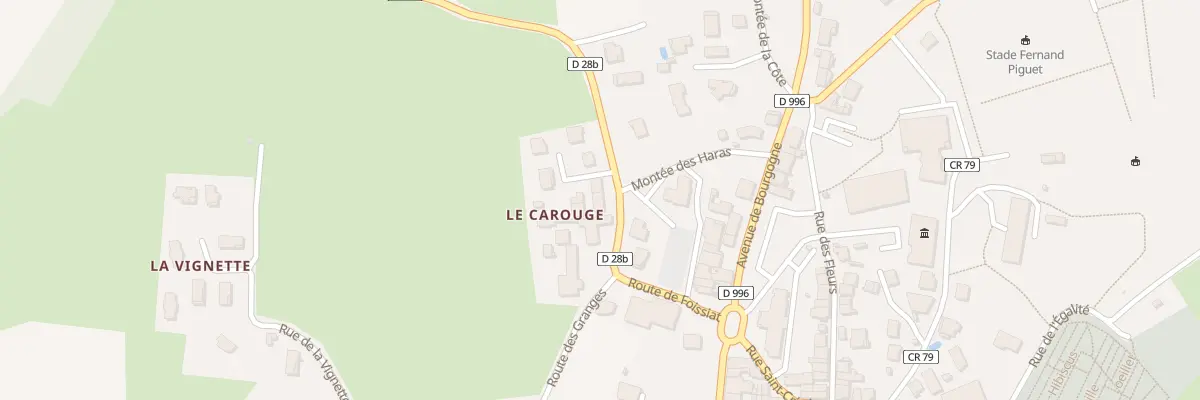 Plan du 5040 Le Carouge à Marboz