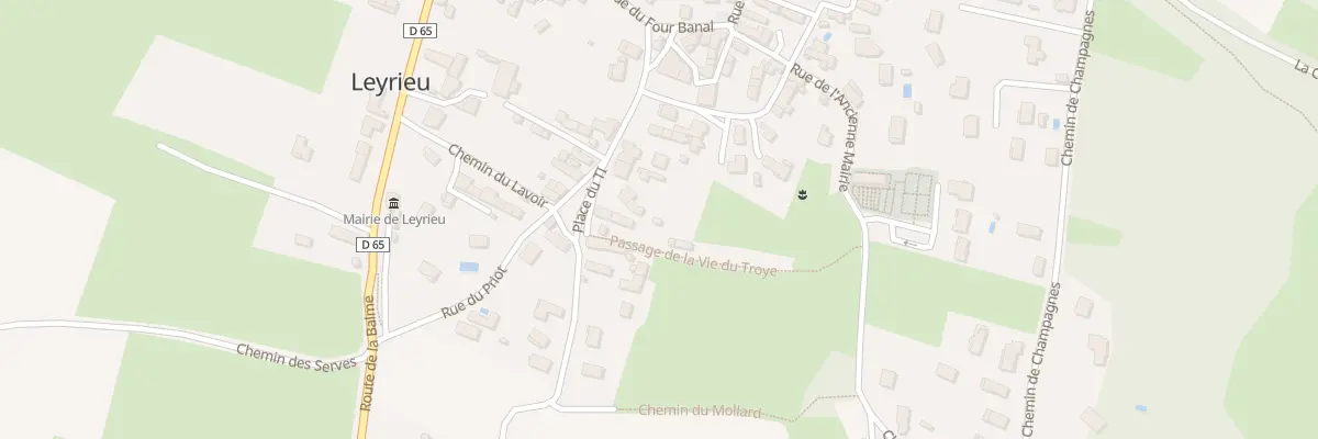 Plan du 70 Pl du Ti à Leyrieu