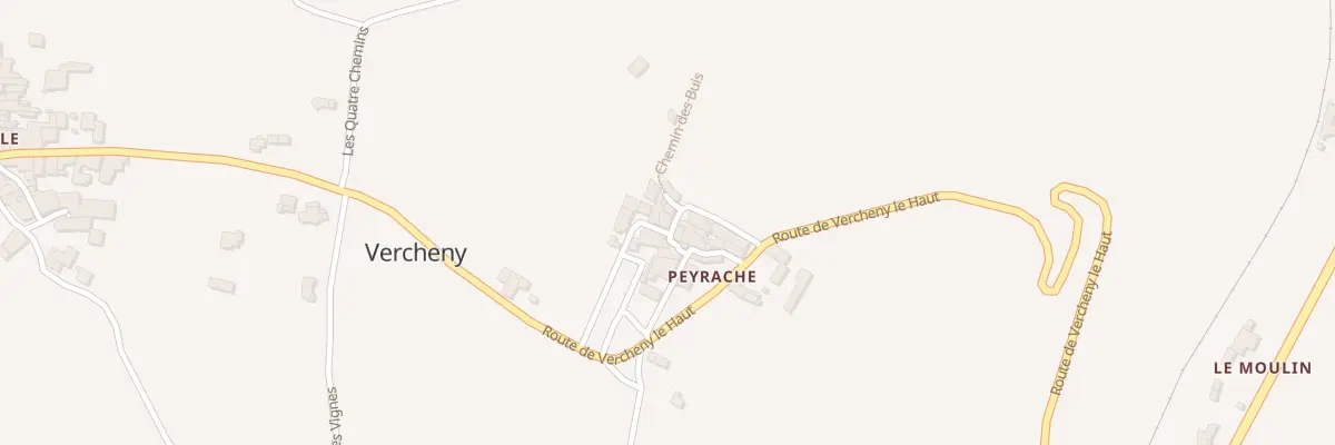 Plan du 5131 Peyrache à Vercheny