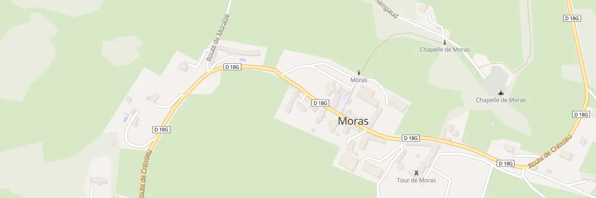 Plan du 1255B Rte de Cremieu à Moras