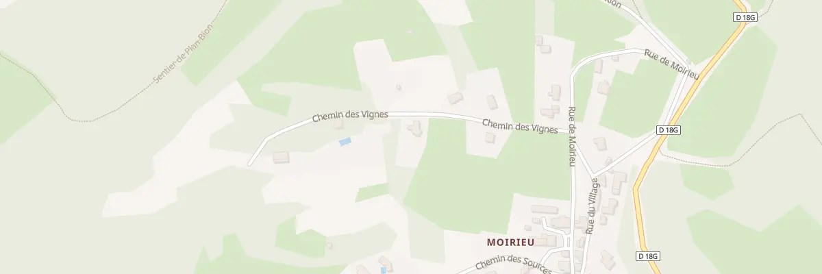 Plan du 7 Che des Vignes à Villemoirieu