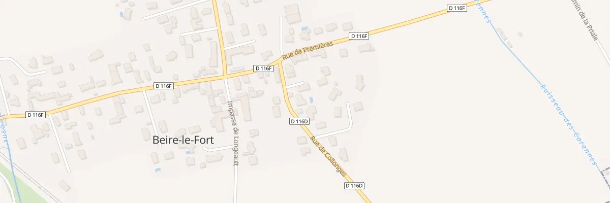 Plan du 3 Rue de Collonges à Beire-le-Fort