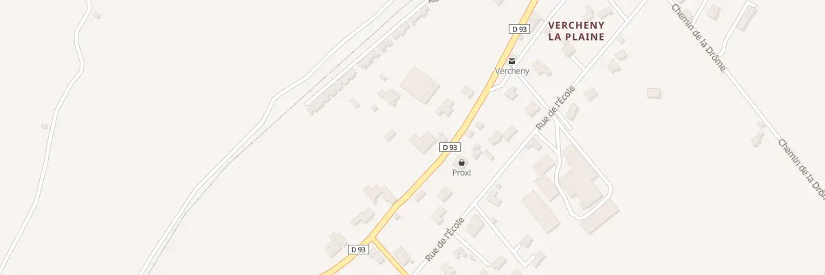 Plan du 5093 Les Broues à Vercheny