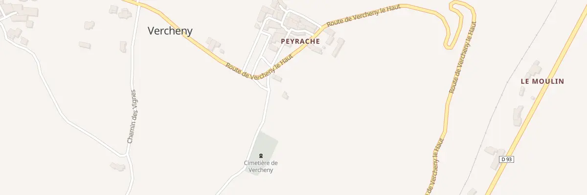 Plan du 5122 Les Broues à Vercheny