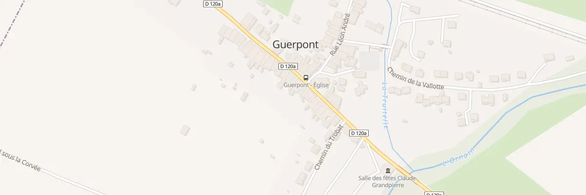 Plan du 33 Rue Laurenceau Bompard à Guerpont
