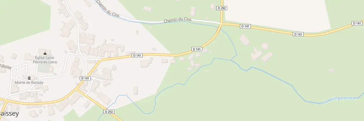 Plan du 7 Rue du Preslot à Baissey