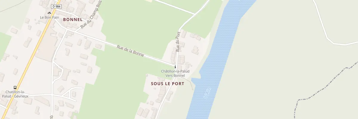 Plan du 364 Rue du Port à Châtillon-la-Palud