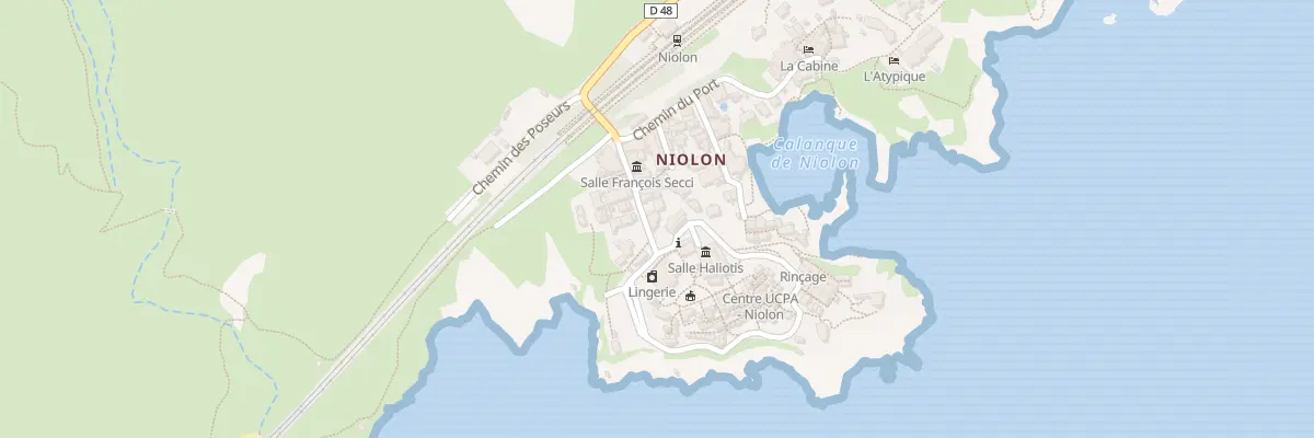 Plan du 9012 Vallon de la Vesse et Niol au Rove