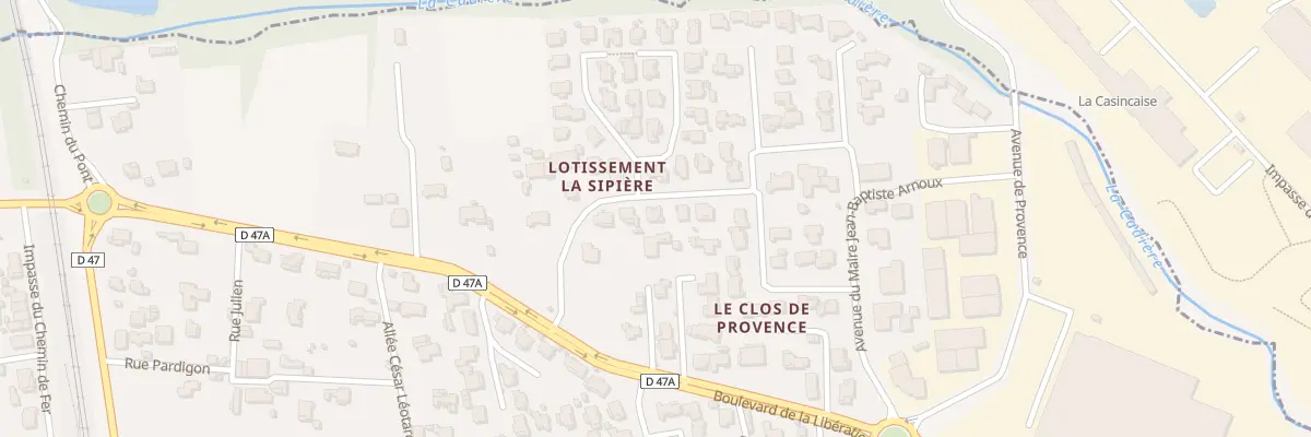 Plan du 32 Lot La Sipiere à Saint-Victoret