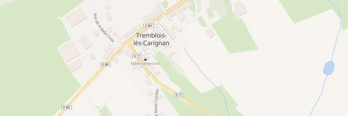 Plan du 50 Rue de l’Eglise à Tremblois-lès-Carignan