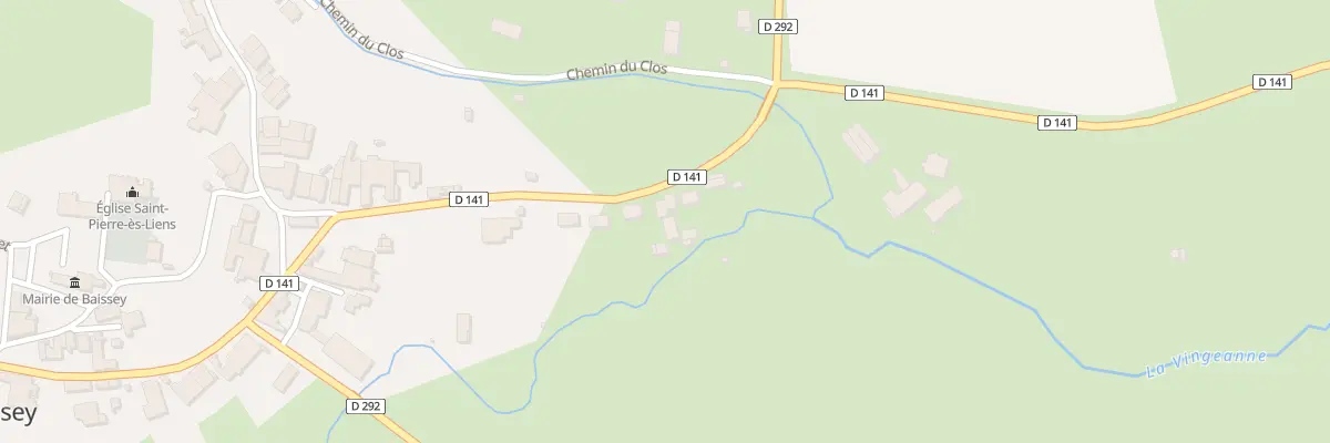 Plan du 5 Rue du Preslot à Baissey
