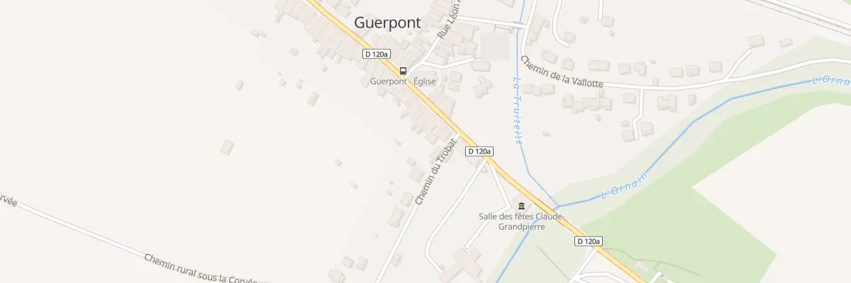 Plan du 15 Rue Laurenceau Bompard à Guerpont