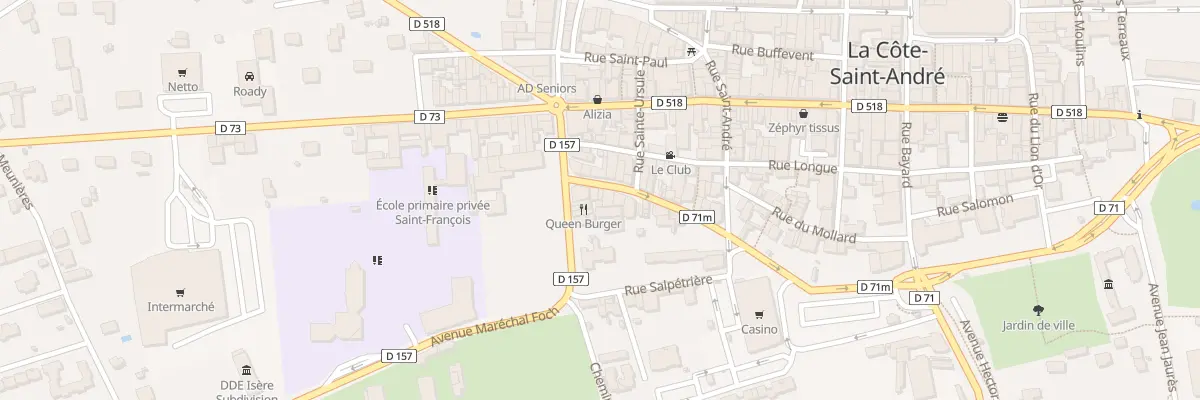 Plan du 3 Rue Tourtain à La Côte-Saint-André