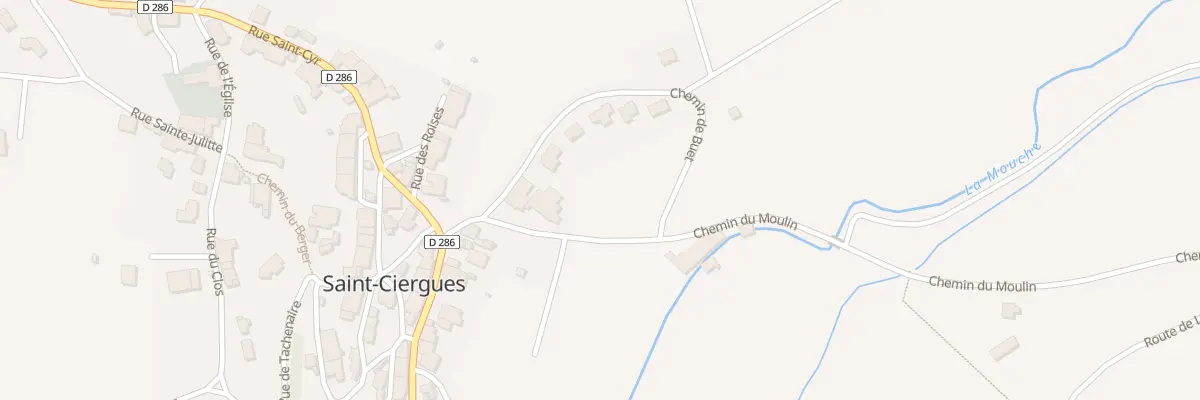 Plan du 3 Che du Moulin à Saint-Ciergues